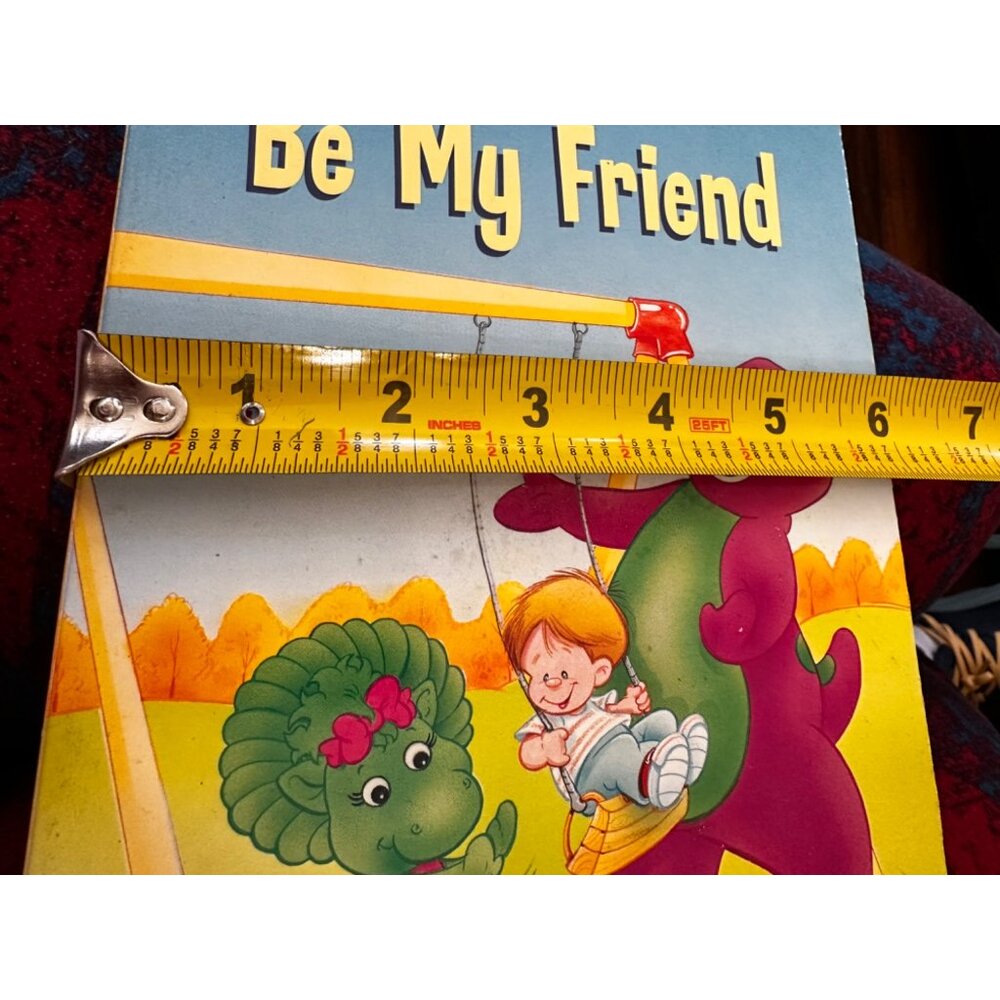 Be My Friend Barney’s Little Lessons Board Book Baby Bop Vtg ‘02 Purple Dinosaur - Picture 7 of 9